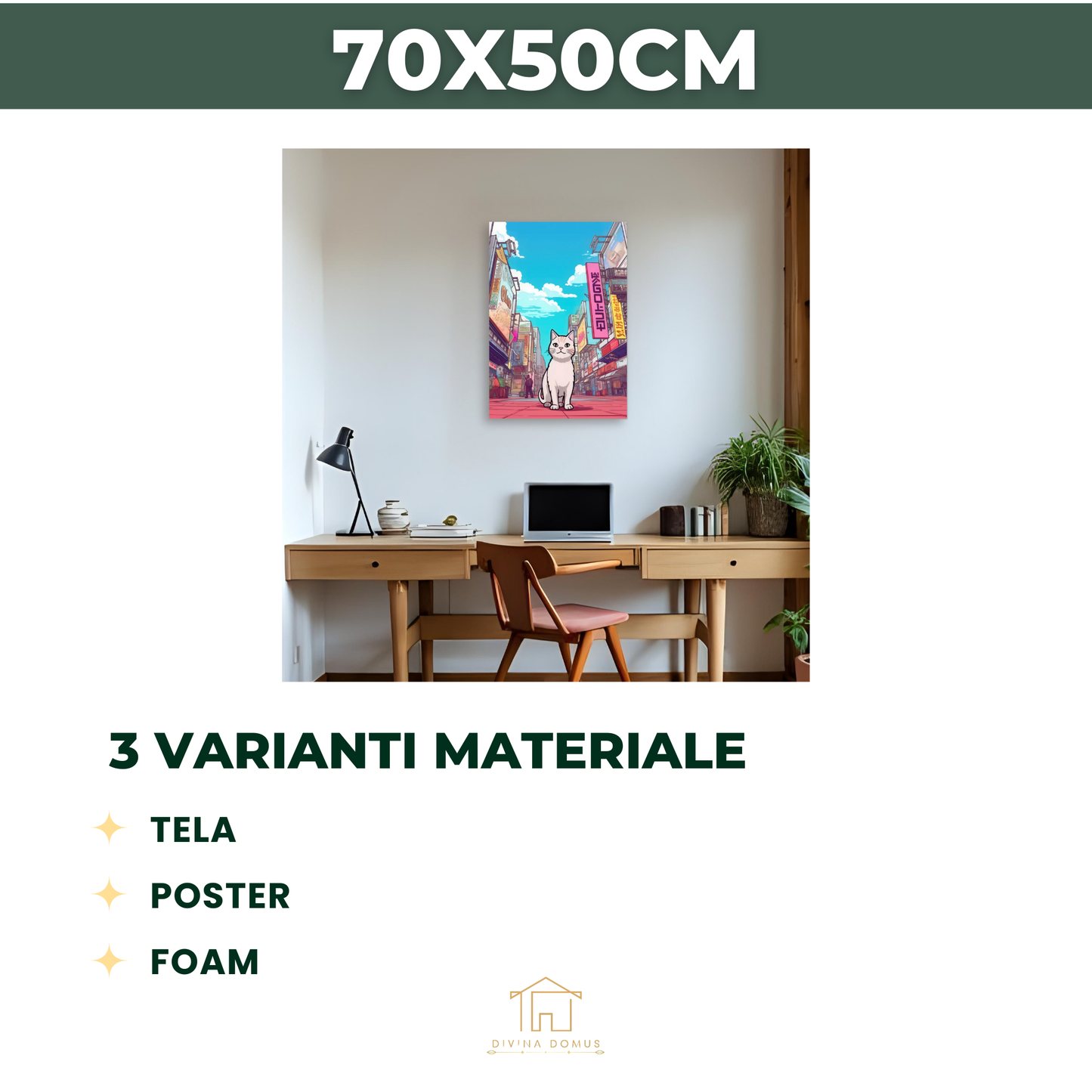 METROPOLITAN CAT (50X70CM)