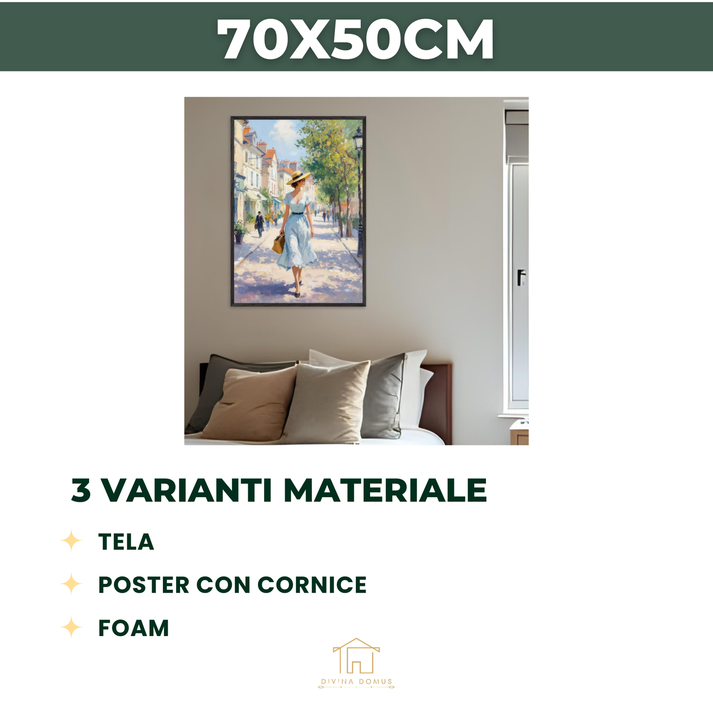 PASSEGGIATA SUI BOULEVARDS (50X70CM)