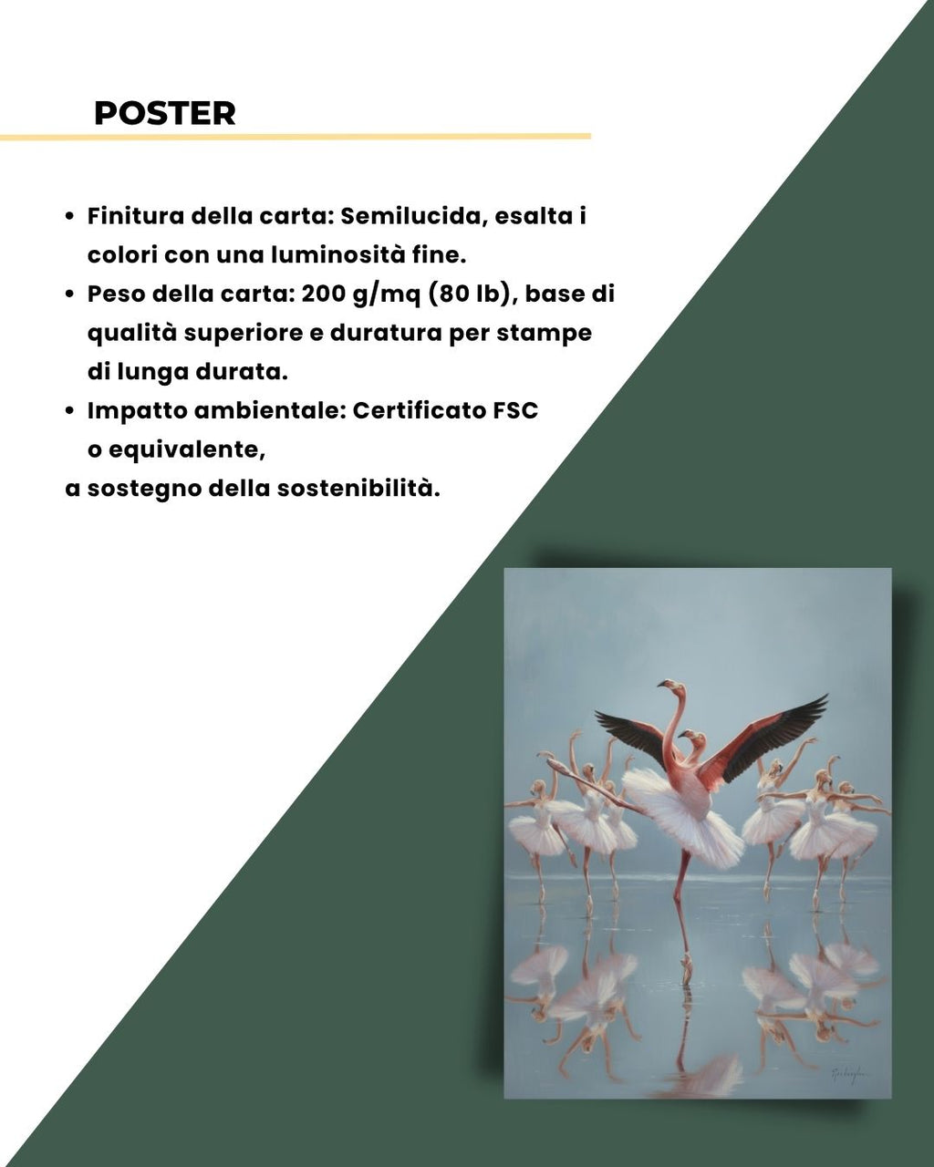 Balletto Flamingo 50x70cm
