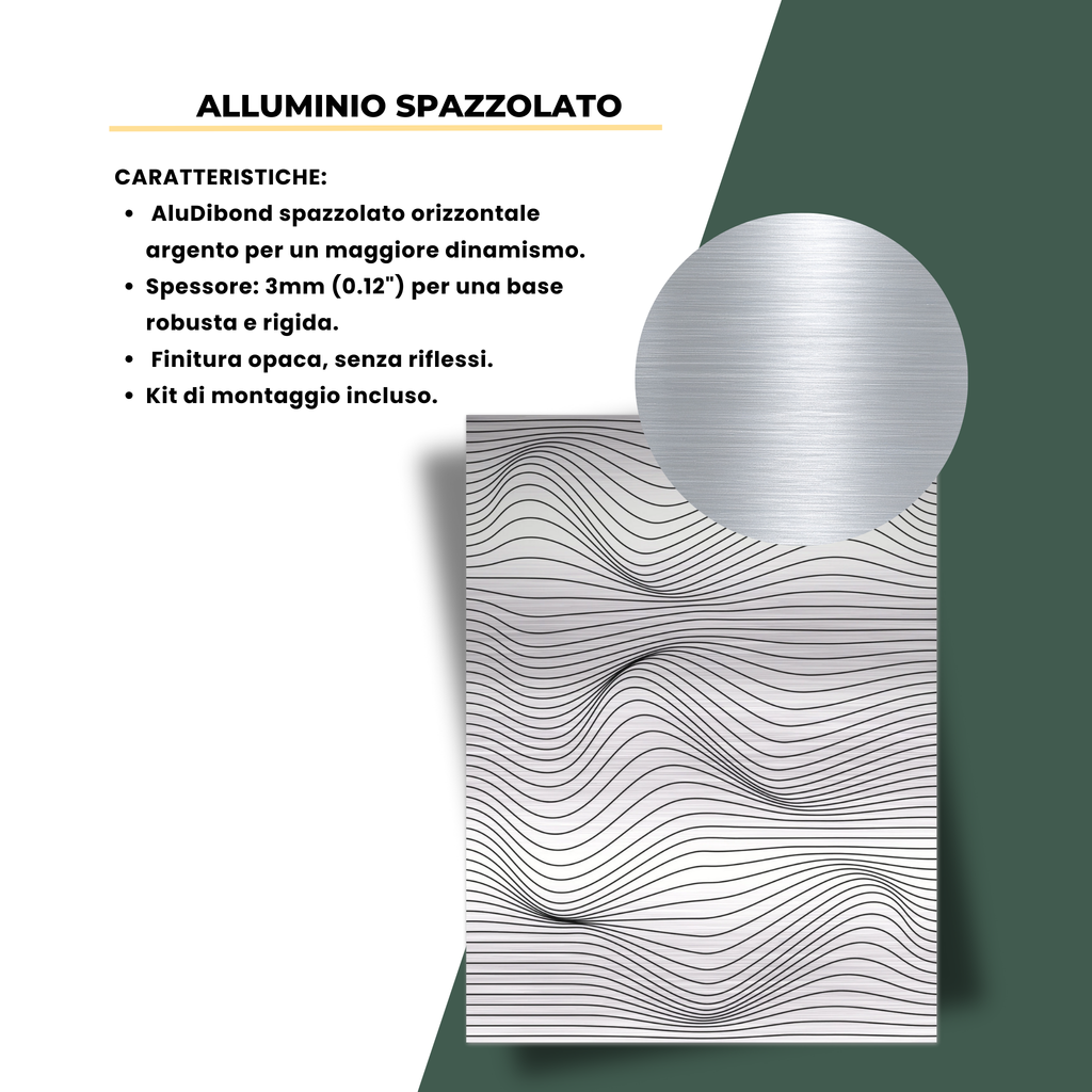 Onde di Grigio Silenzio 30X40CM TELA