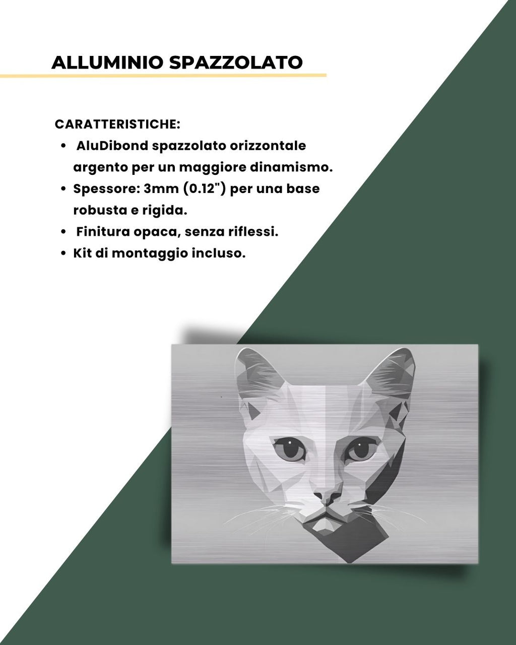 Gatto Silver Minimal 50x70cm