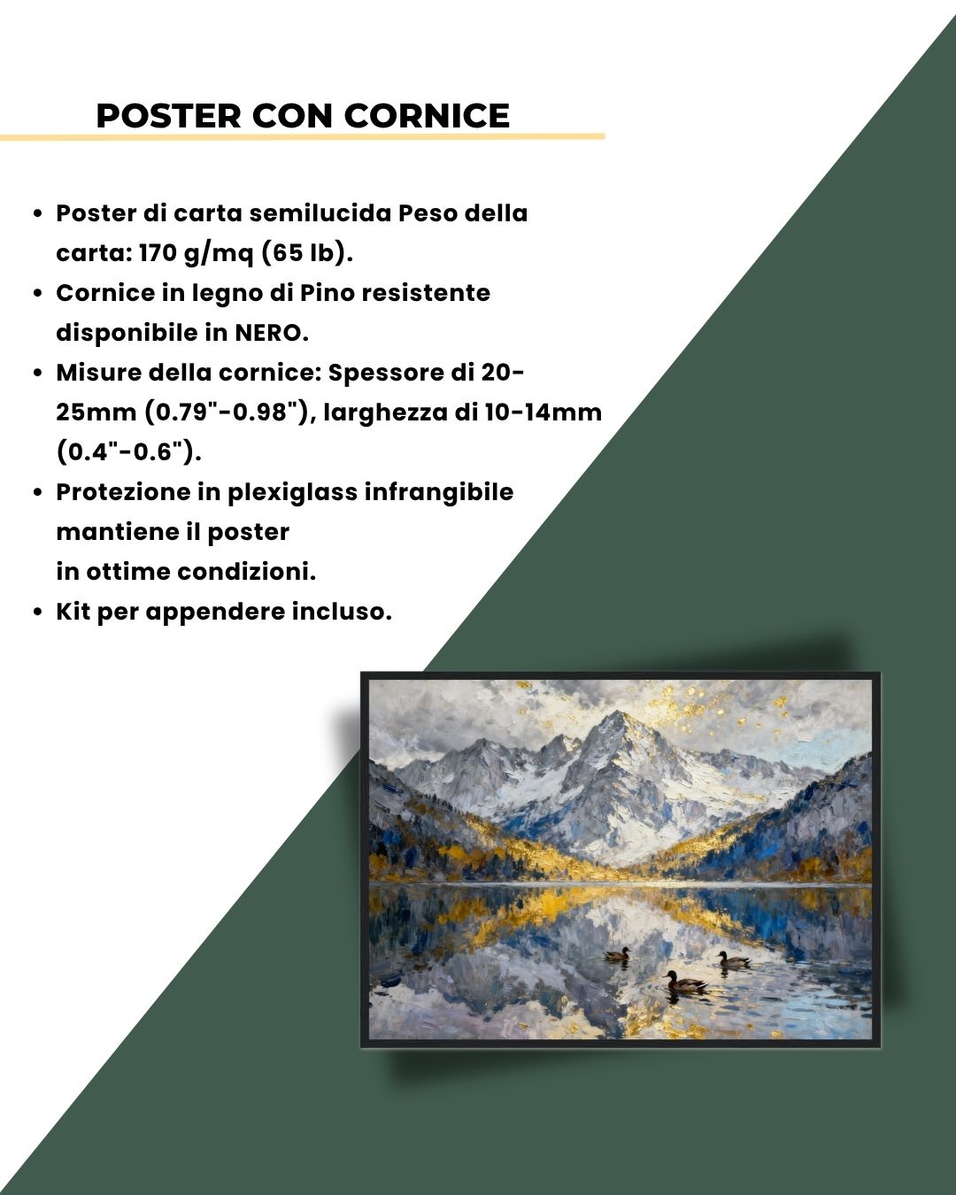 Gold Mountain Reflection 50x70cm