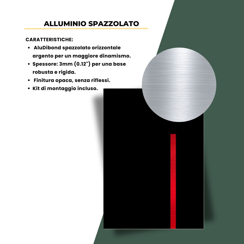 Fiamma Verticale su Notte Eterna Foam 50X70CM