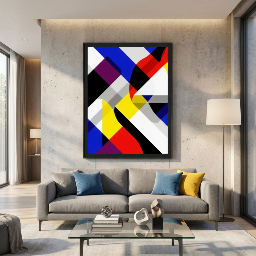 Sinfonia Astratta in Colori Primari 30x40cm