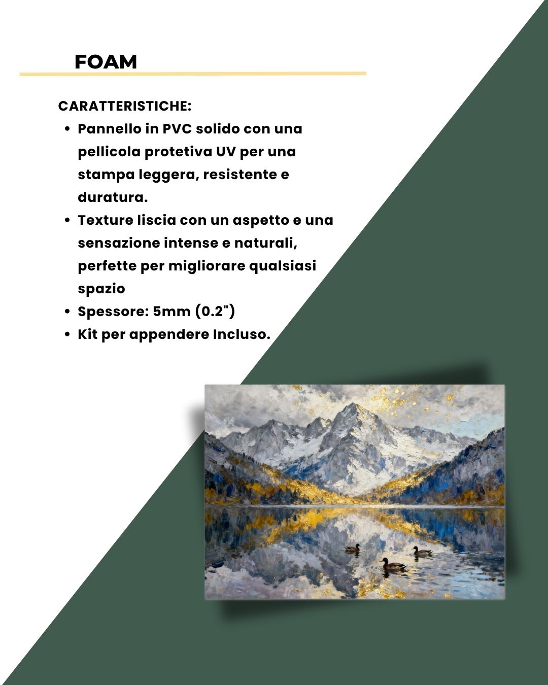 Gold Mountain Reflection 50x70cm