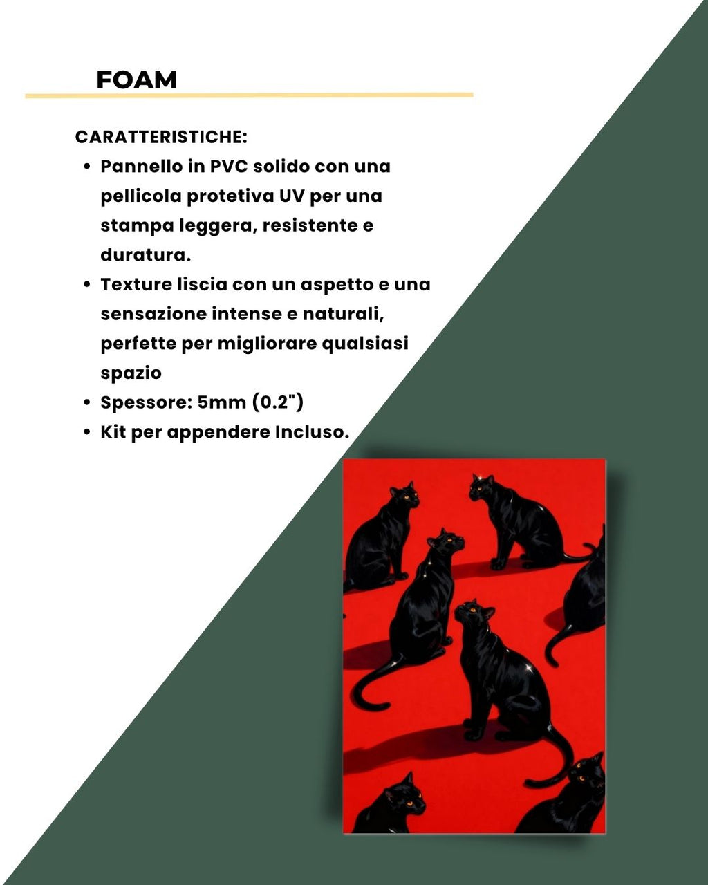 Nero Eleganza 100x70cm