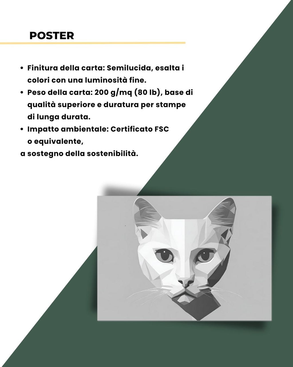 Gatto Silver Minimal 50x70cm