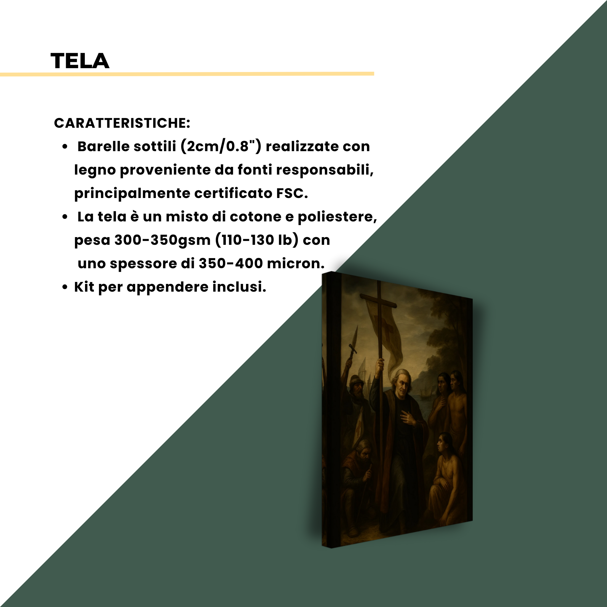 PRIMO PASSO SUL NUOVO MONDO 50X70cm