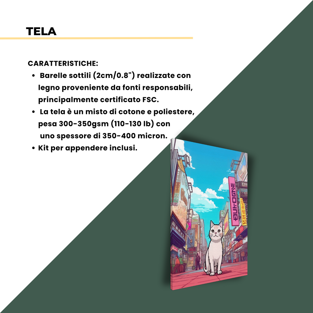 GATTO METROPOLITANO (30X40CM)