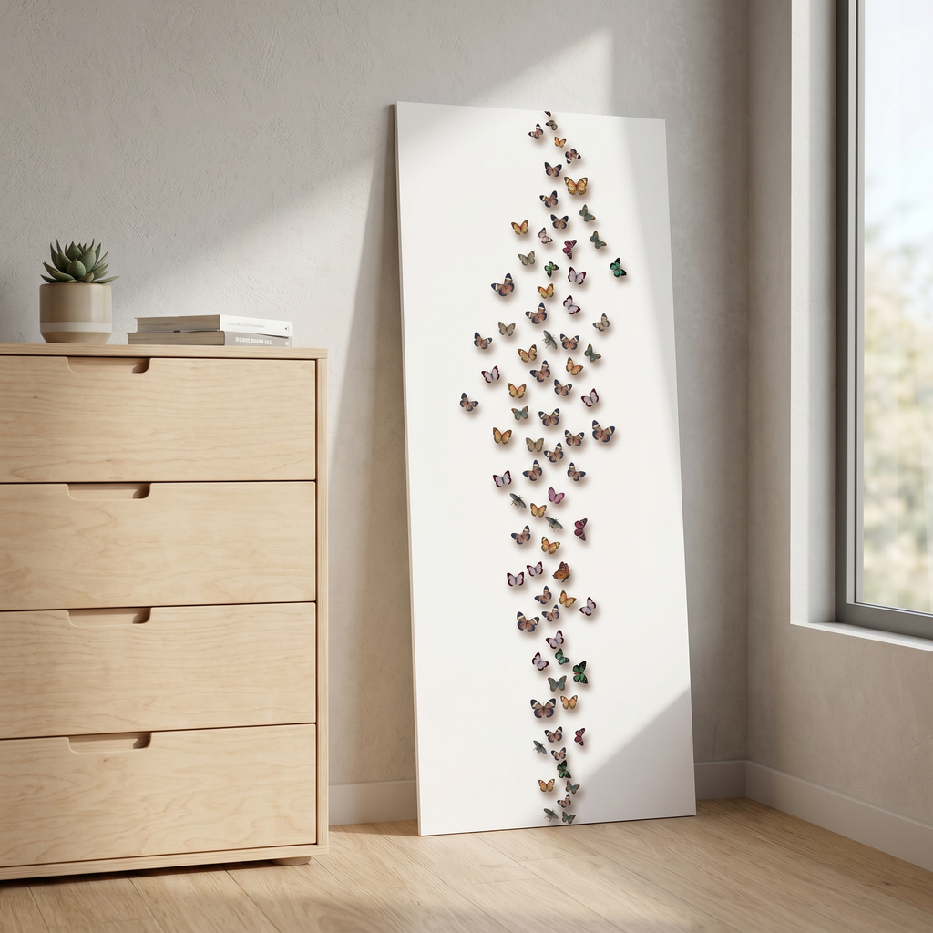 Le farfalle 30x90cm Alluminio o Foam