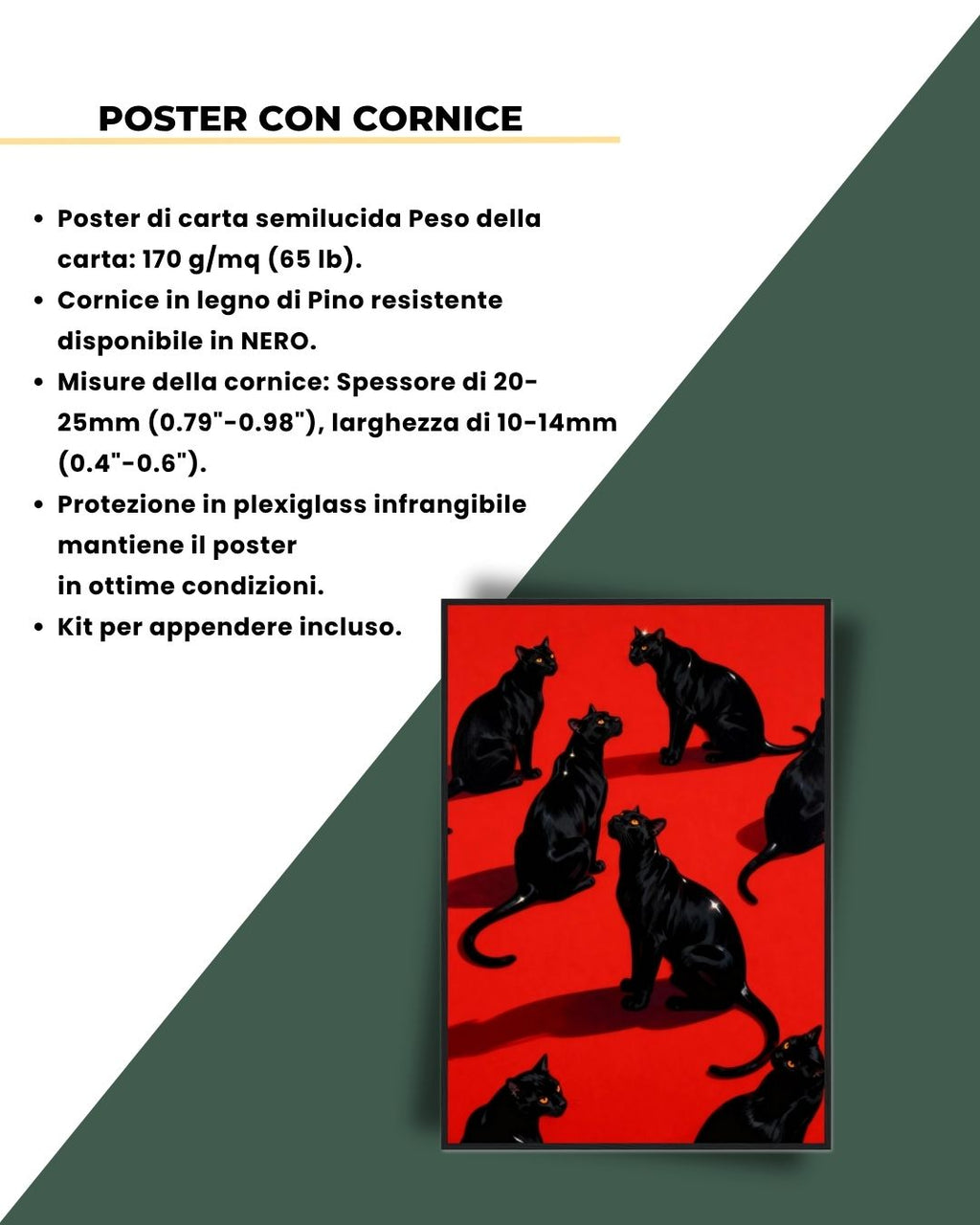 Nero Eleganza 100x70cm