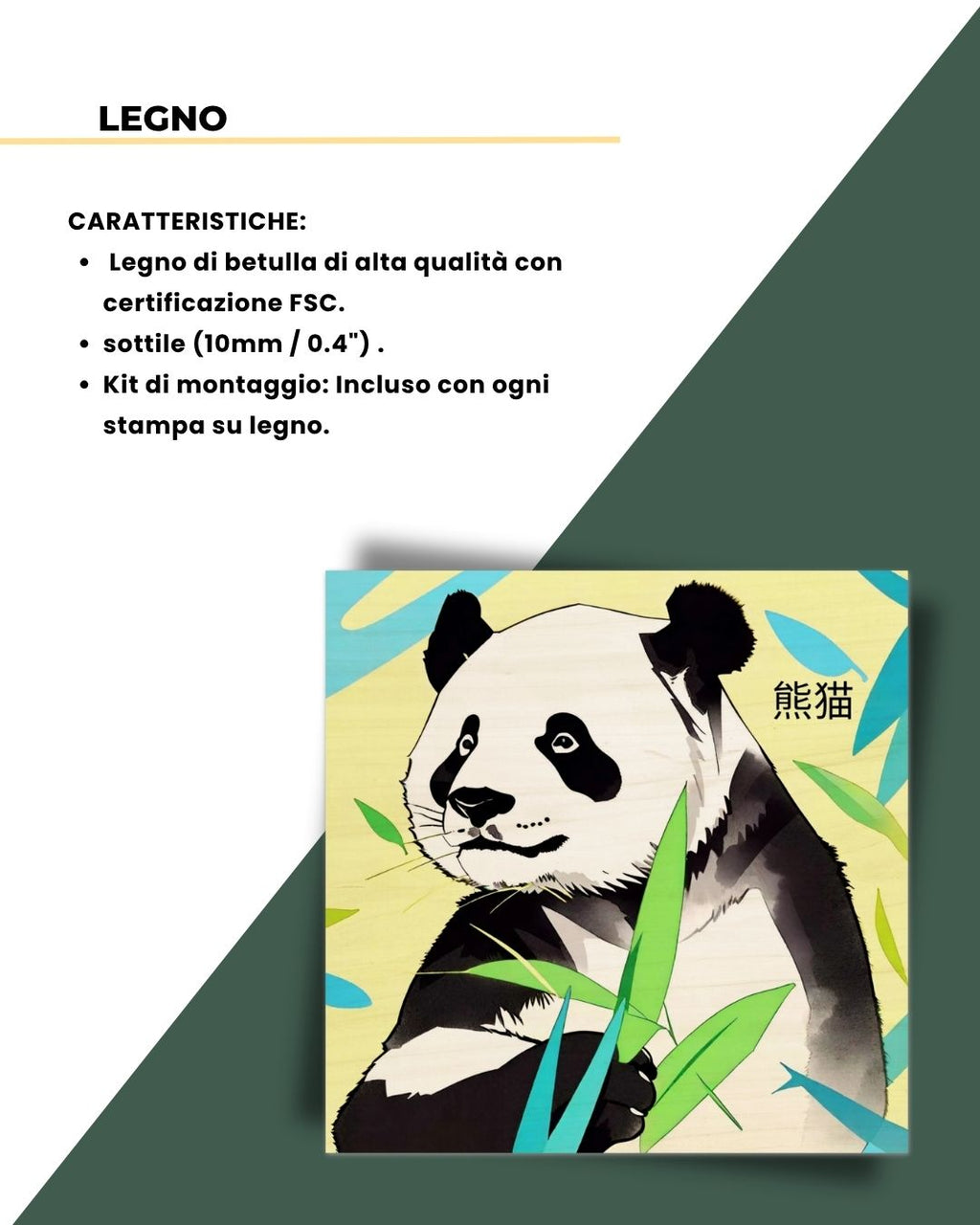Panda Pop Bamboo 30x30cm