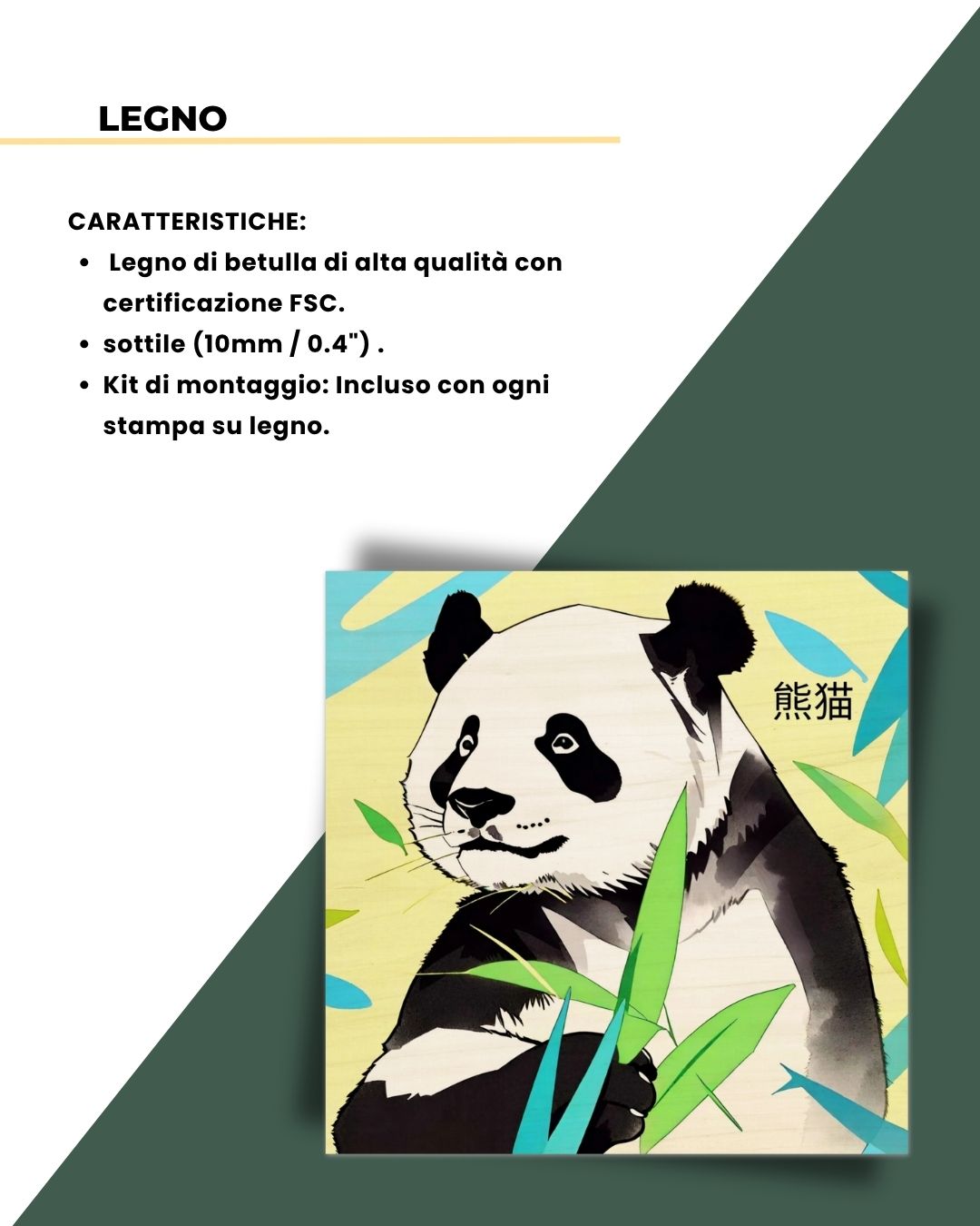 Panda Pop Bamboo 30x30cm