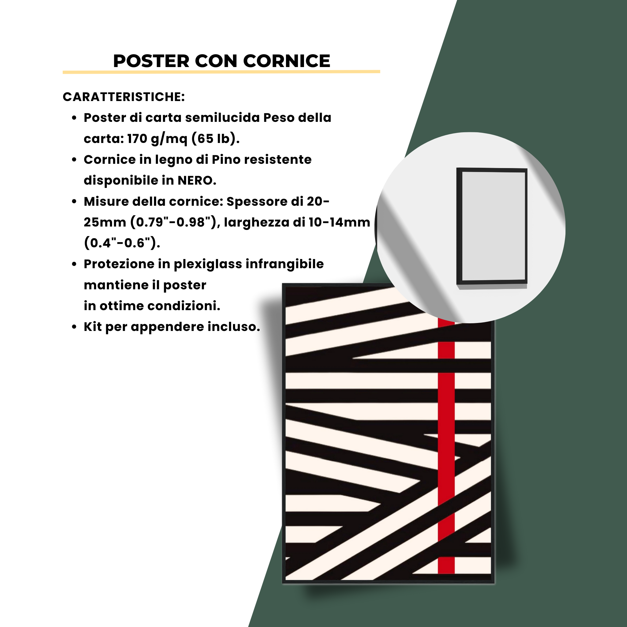 ZEBRA ROSSO FURIA 70X100CM ALLUMINIO SPAZZOLATO