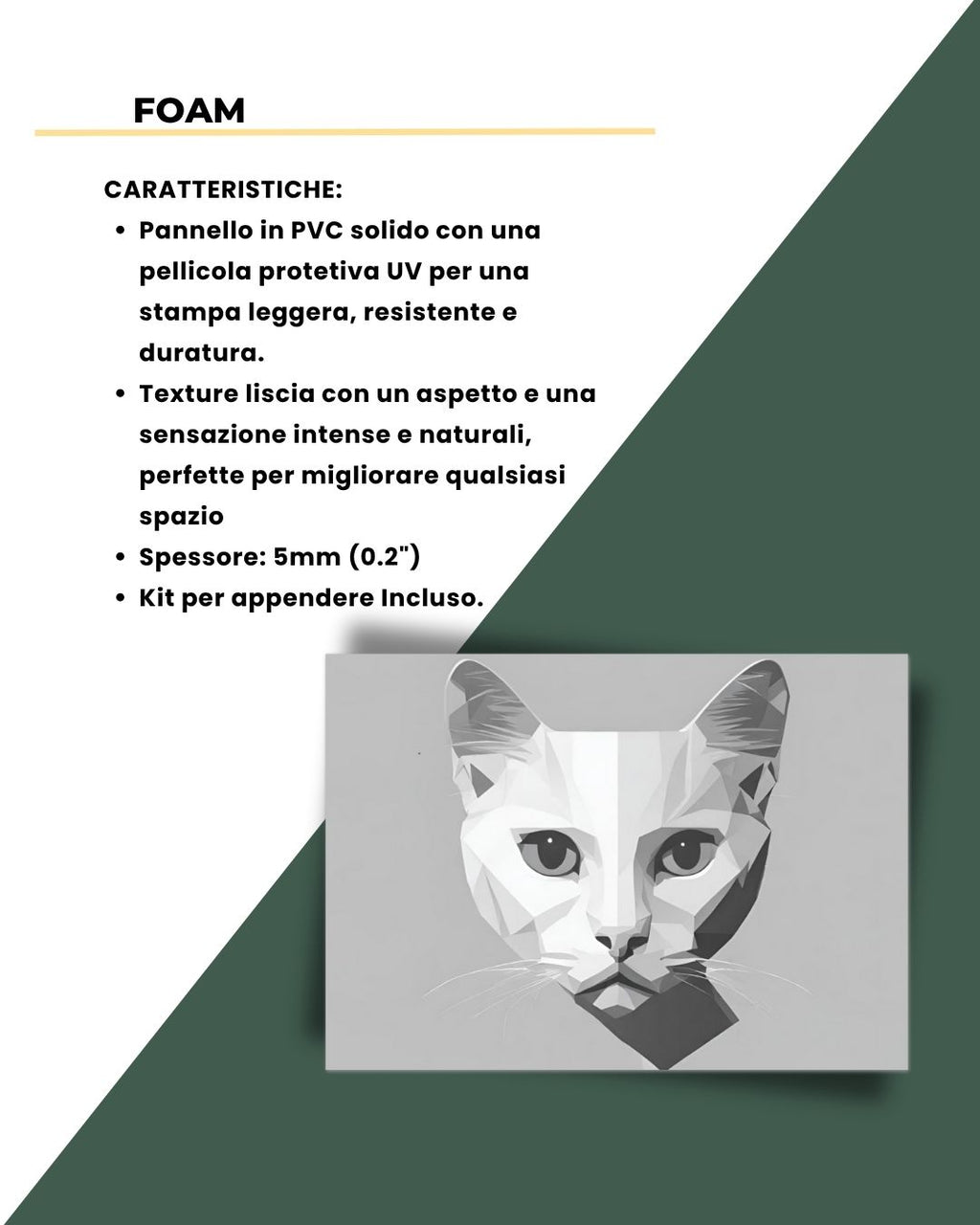 Gatto Silver Minimal 50x70cm