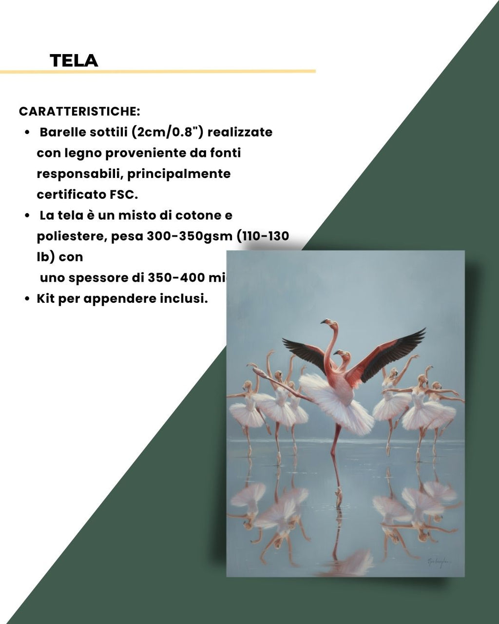 Balletto Flamingo 50x70cm