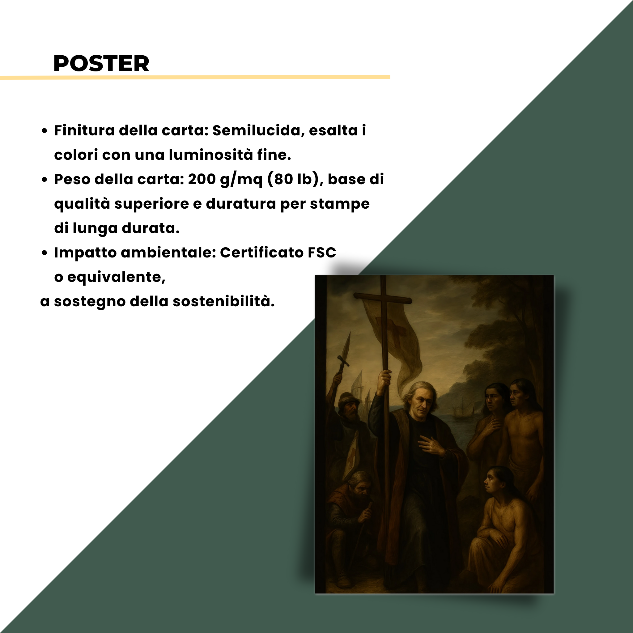 PRIMO PASSO SUL NUOVO MONDO 50X70cm