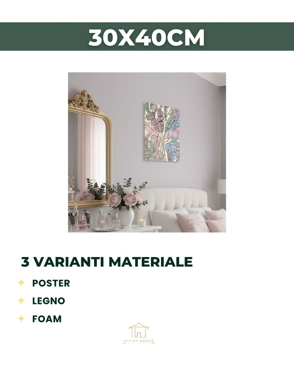 Botanical Pastel Dream 30x40cm