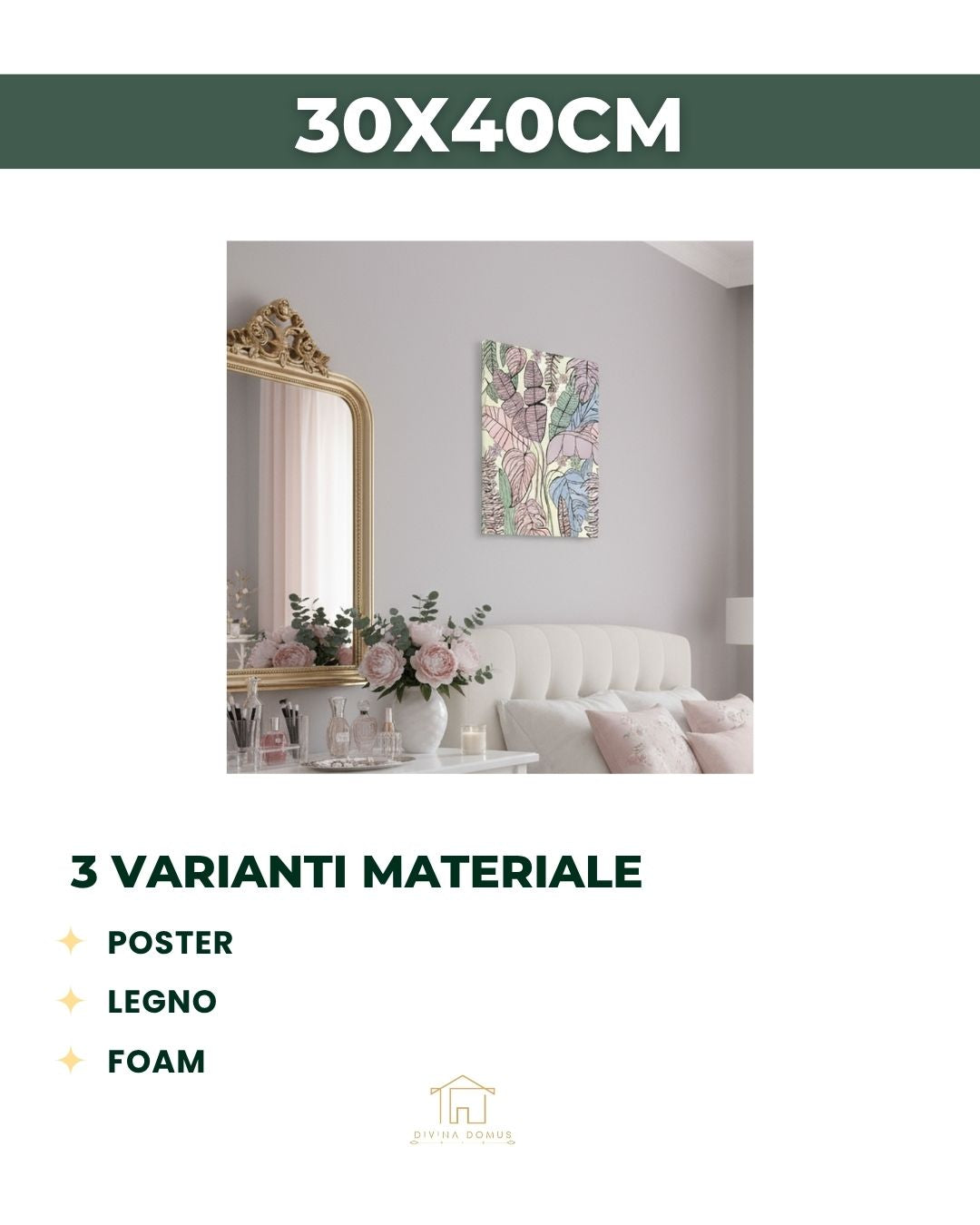 Botanical Pastel Dream 30x40cm