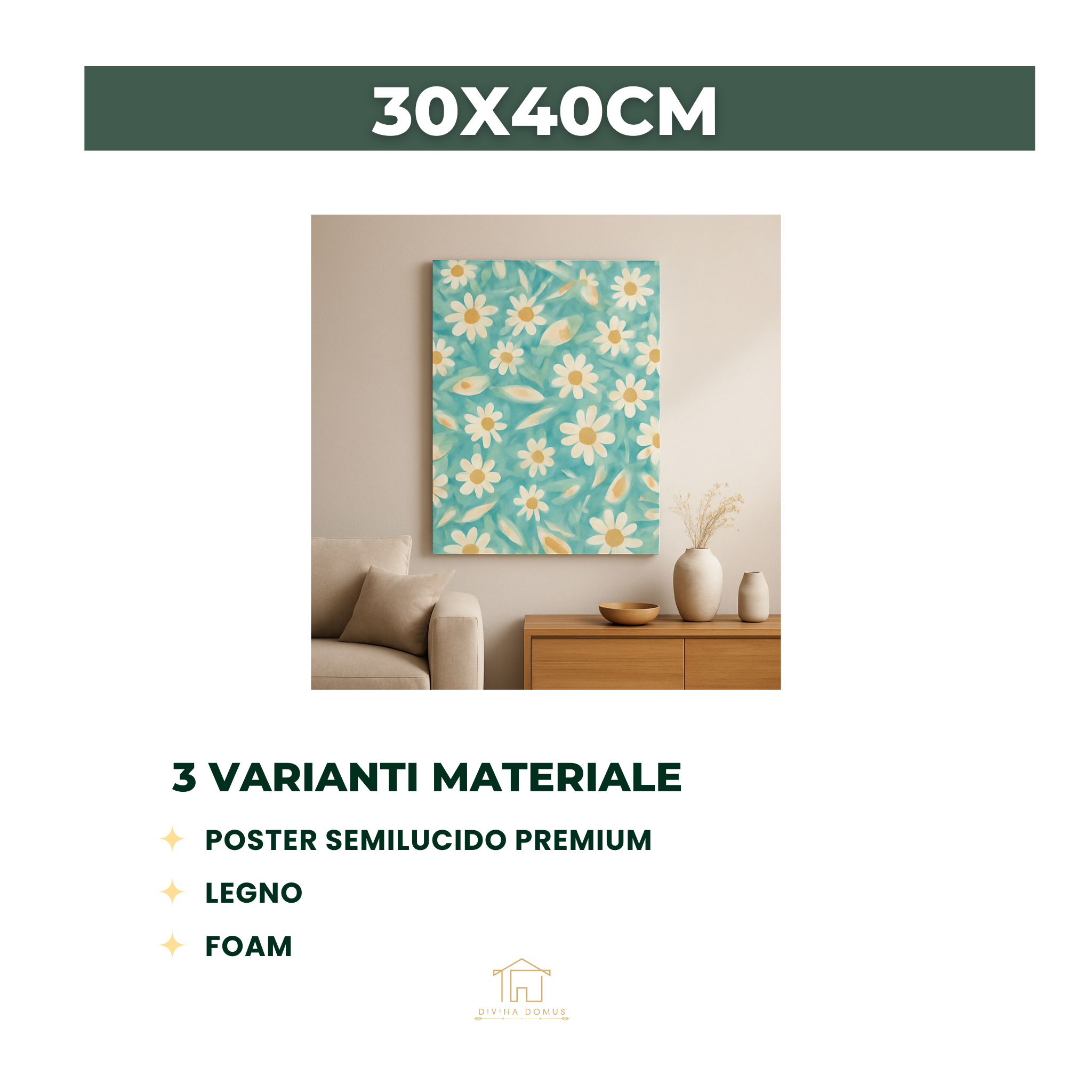 Soffio di Margherite Foam 30x40cm