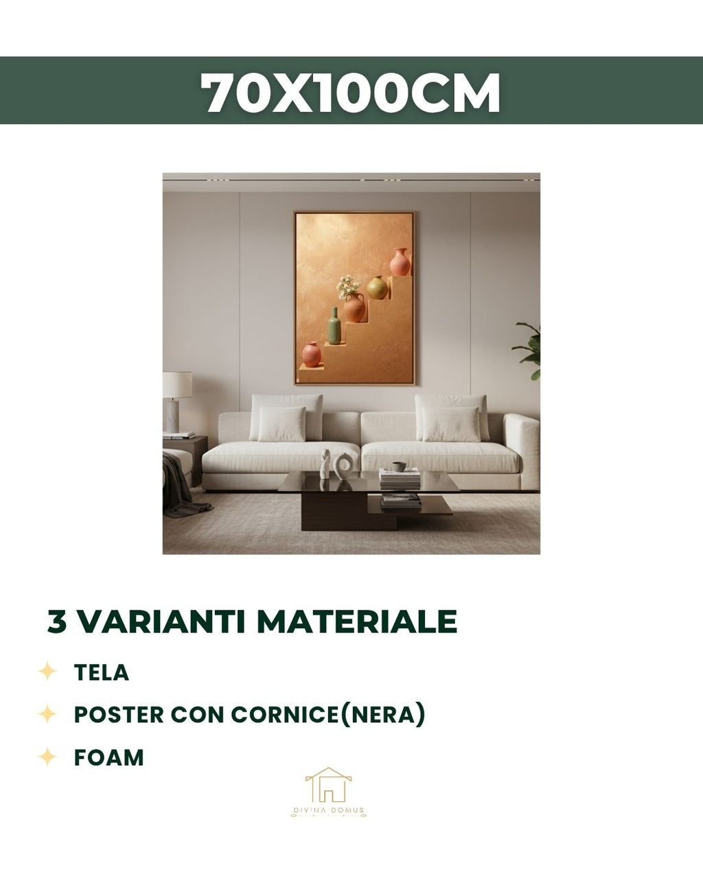 Gradini di Stile Mediterraneo 70x100cm