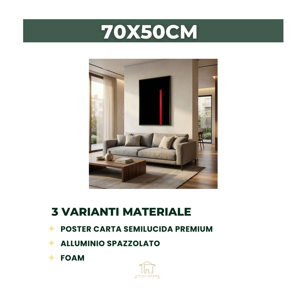 Fiamma Verticale su Notte Eterna Foam 50X70CM