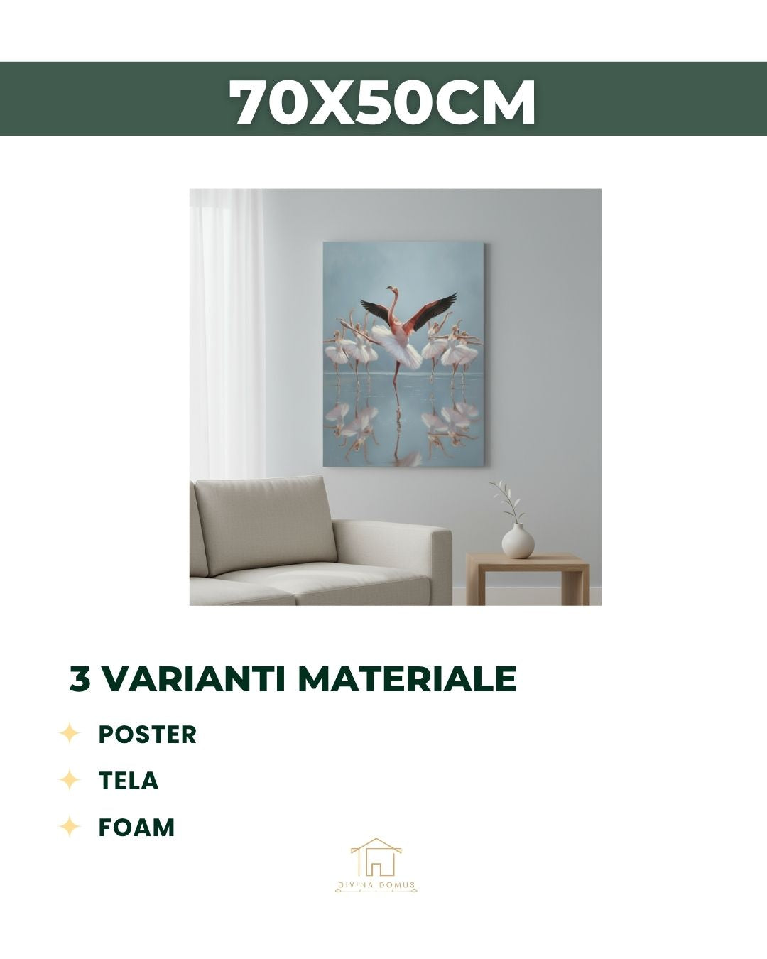 Balletto Flamingo 50x70cm