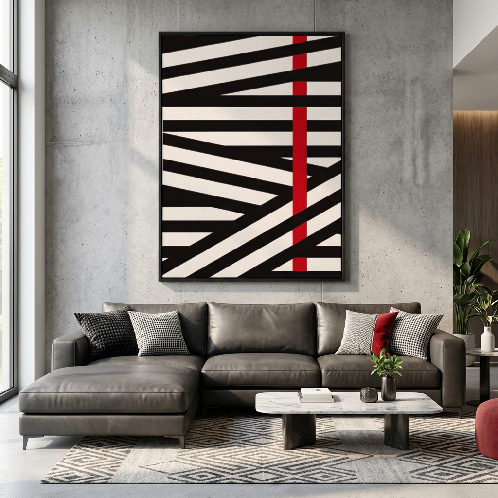 ZEBRA ROSSO FURIA 70X100CM ALLUMINIO SPAZZOLATO