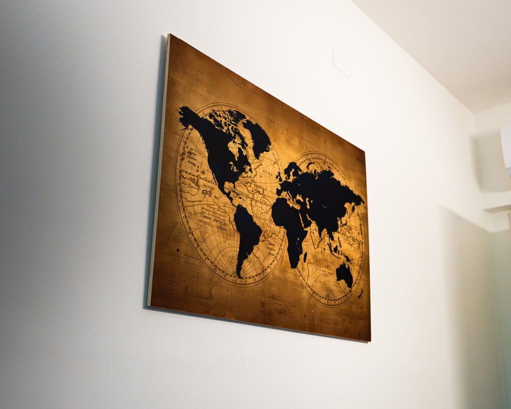 Mondo Vintage 70x100cm Legno/Tela