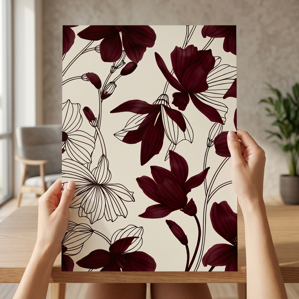 Petali di lusso 50x70 cm Poster in carta semilucida premium