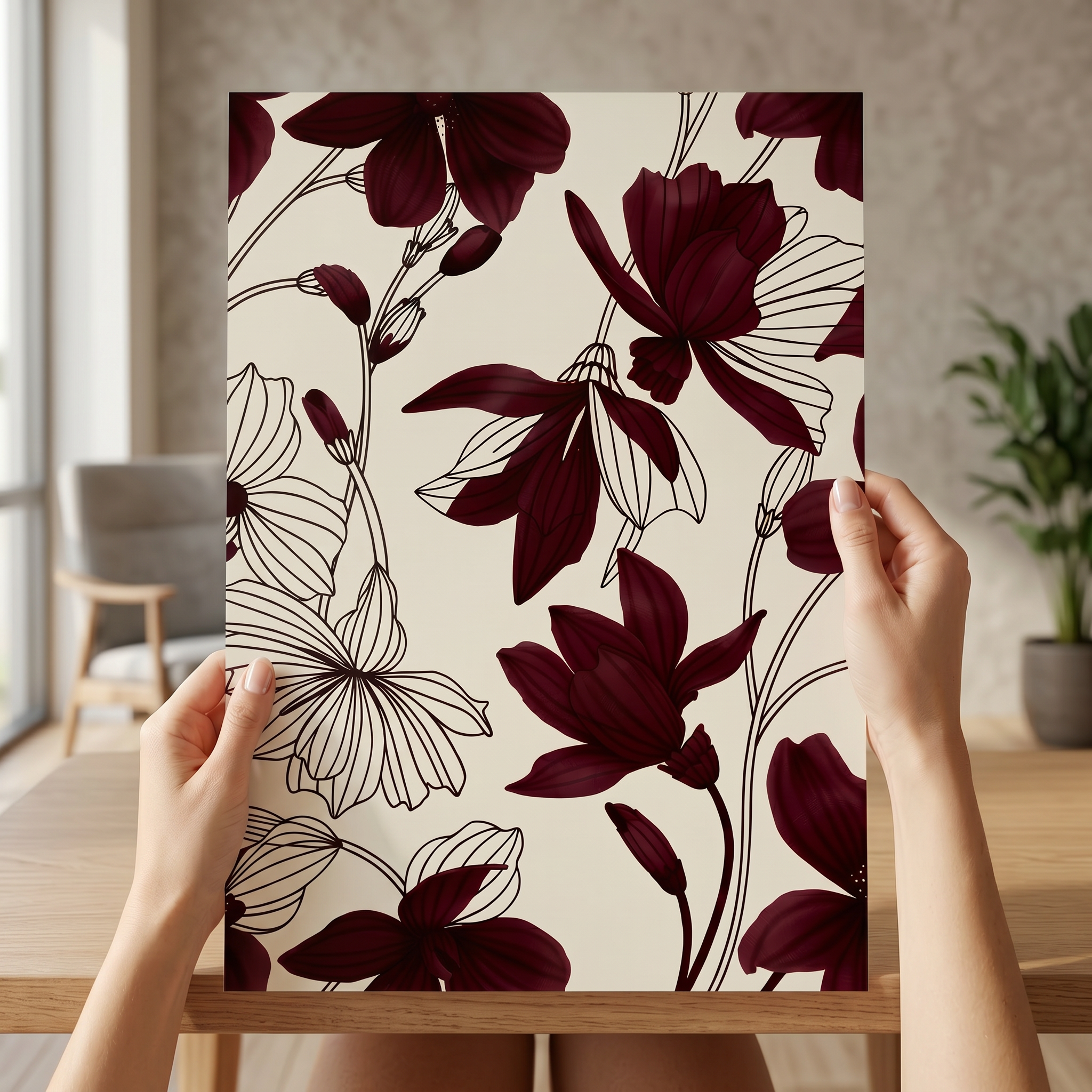 Petali di lusso 50x70 cm Poster in carta semilucida premium