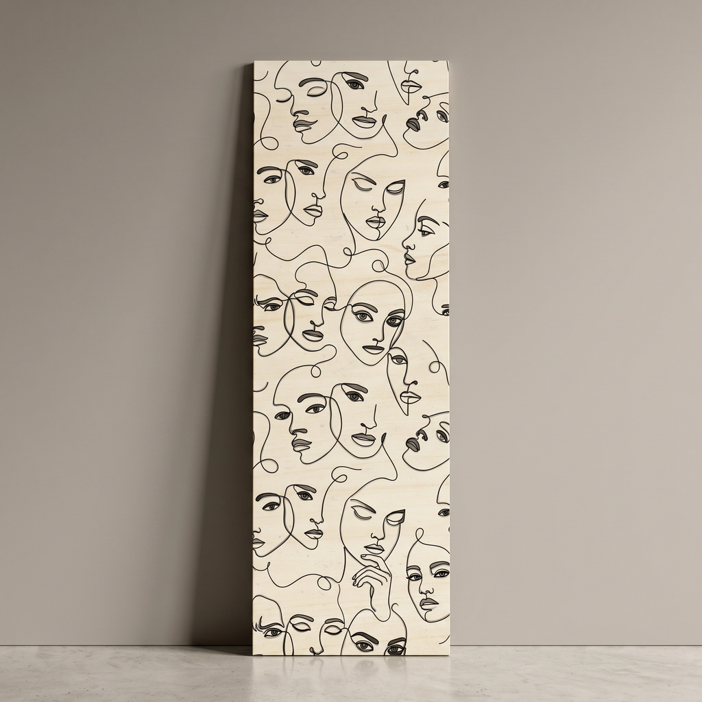 Volti 30x90 cm Legno