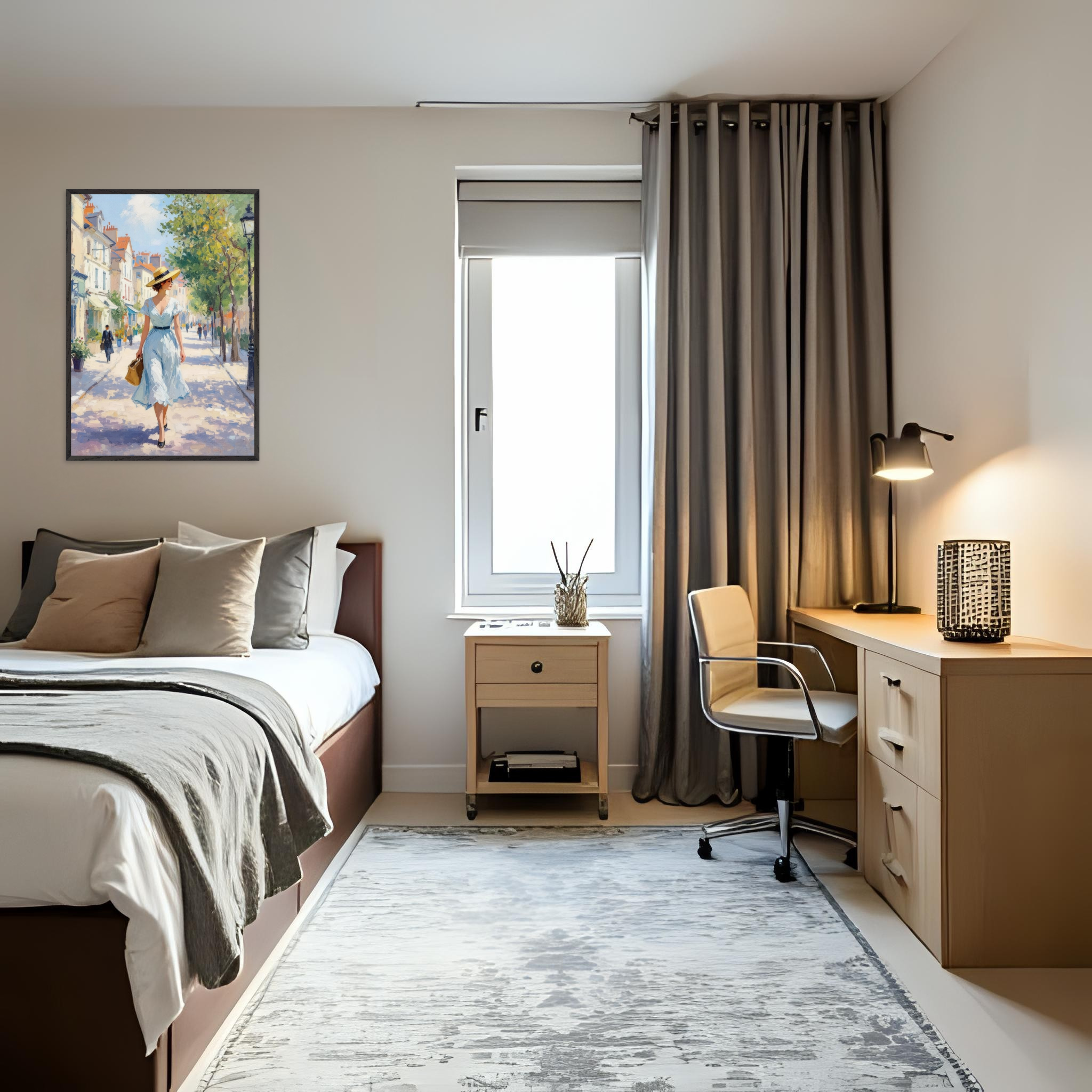 PASSEGGIATA SUI BOULEVARDS(70X100CM)