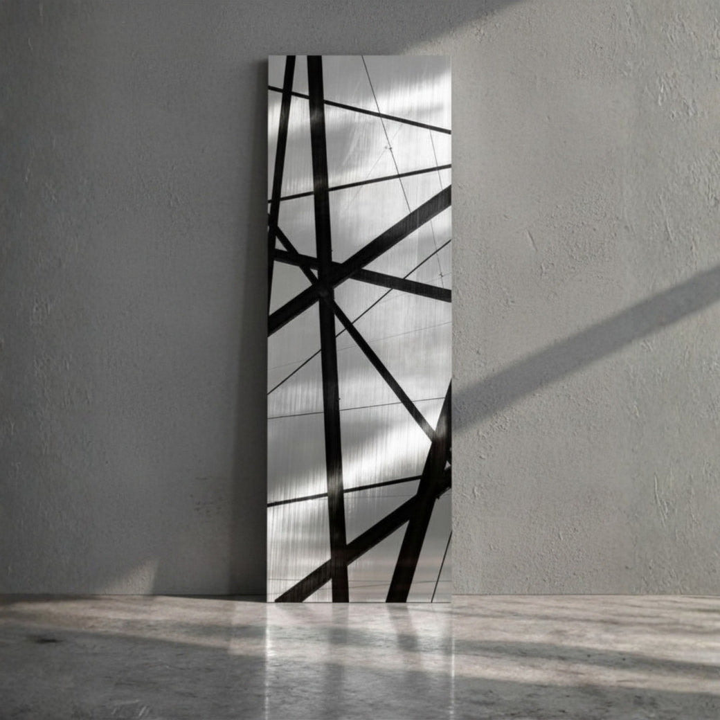 Linee di luce 30x90cm Alluminio Spazzolato