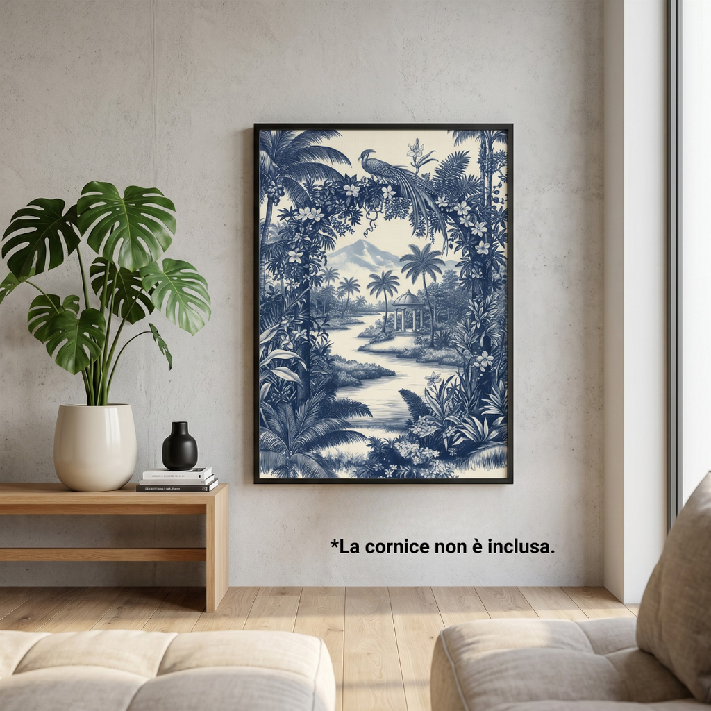 Toile de Jouy Esotica  50x70 cm POSTER